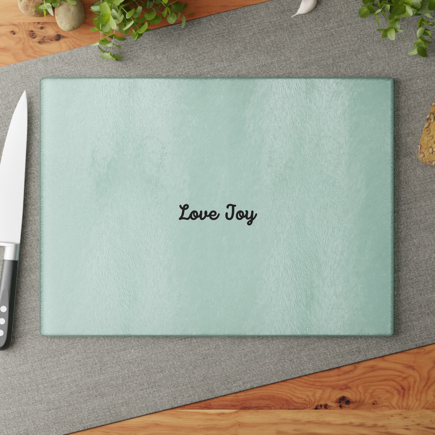 Love Joy Glass Cutting Board