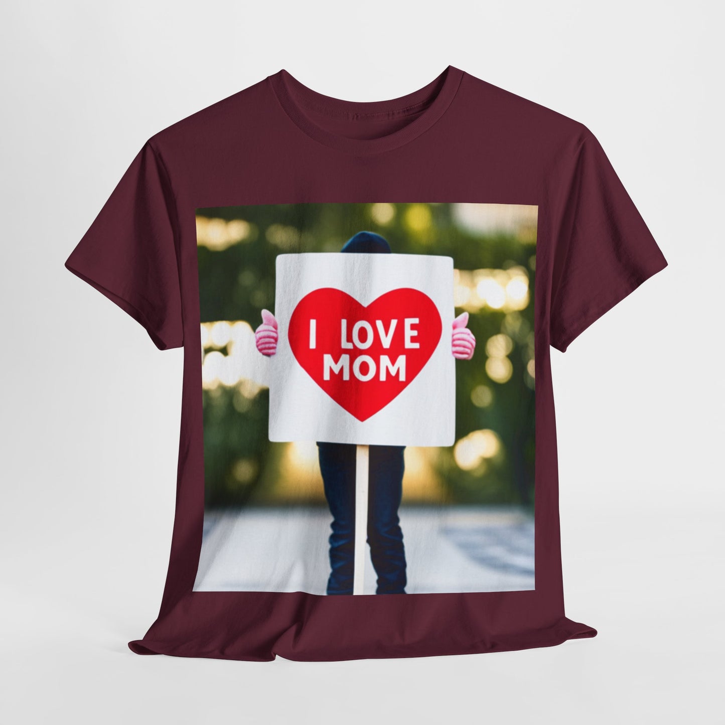 Love Joy Unisex I Love Mom Heavy Cotton Tee