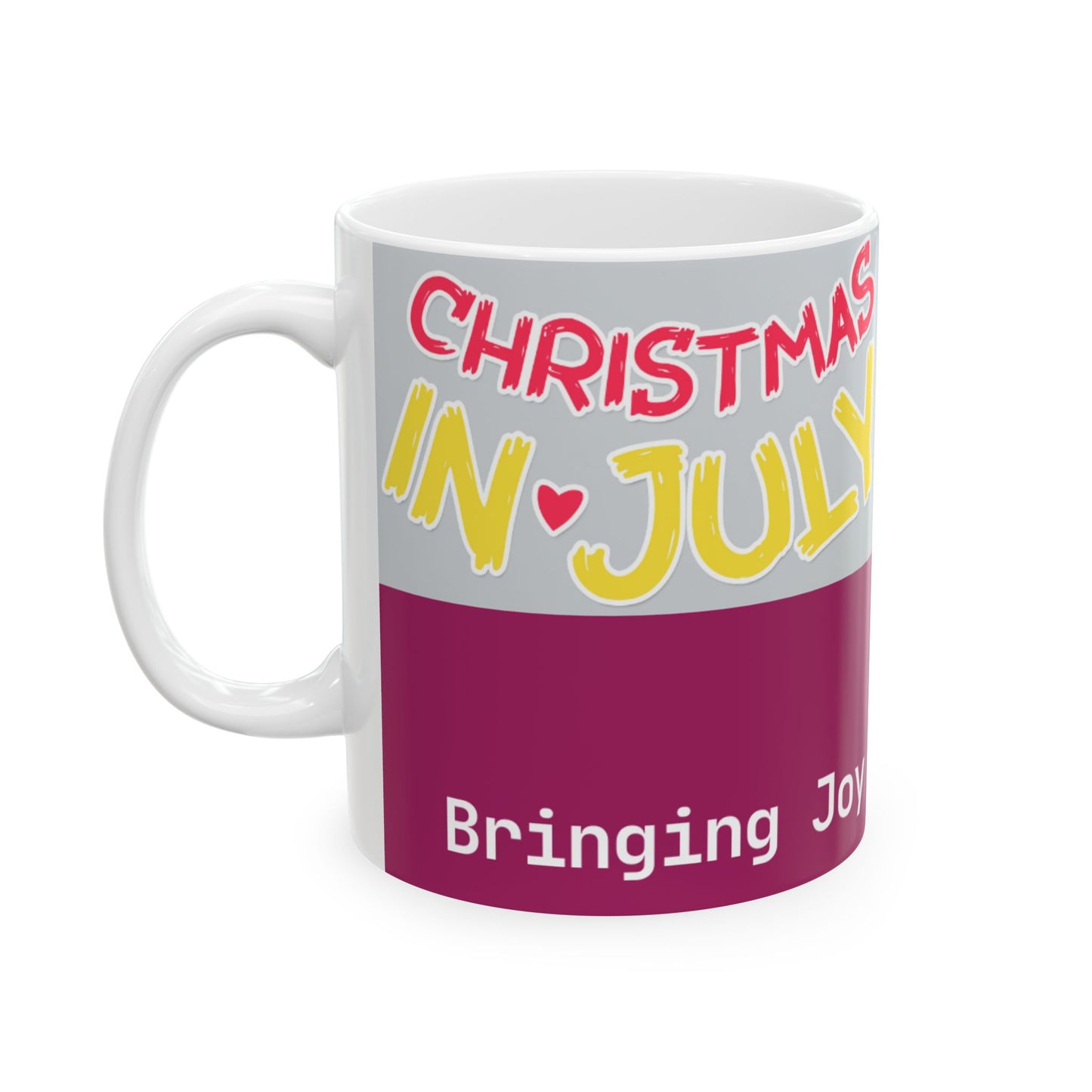 Love Joy Bestseller Christmas In July Ceramic Mug, (11oz, 15oz)