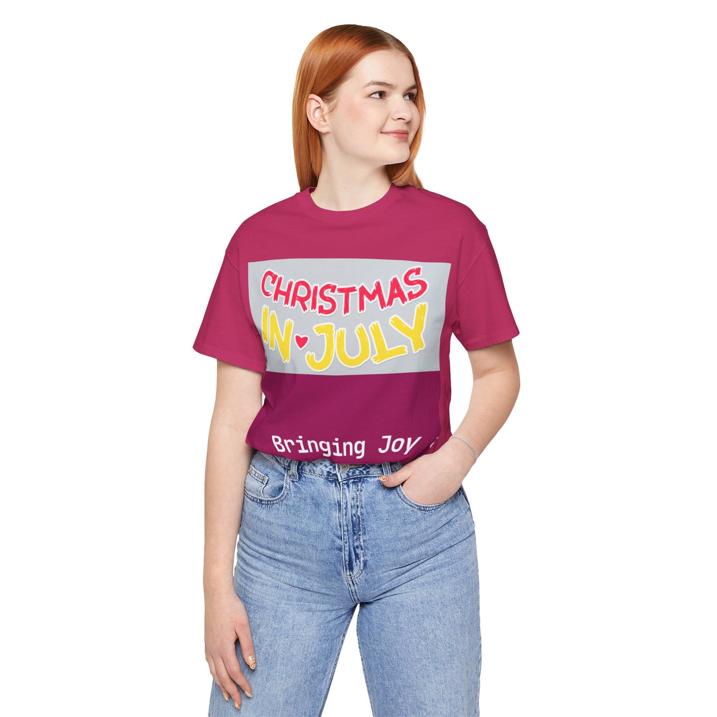 Love Joy Bestseller Unisex Christmas In July Jersey Short Sleeve Tee