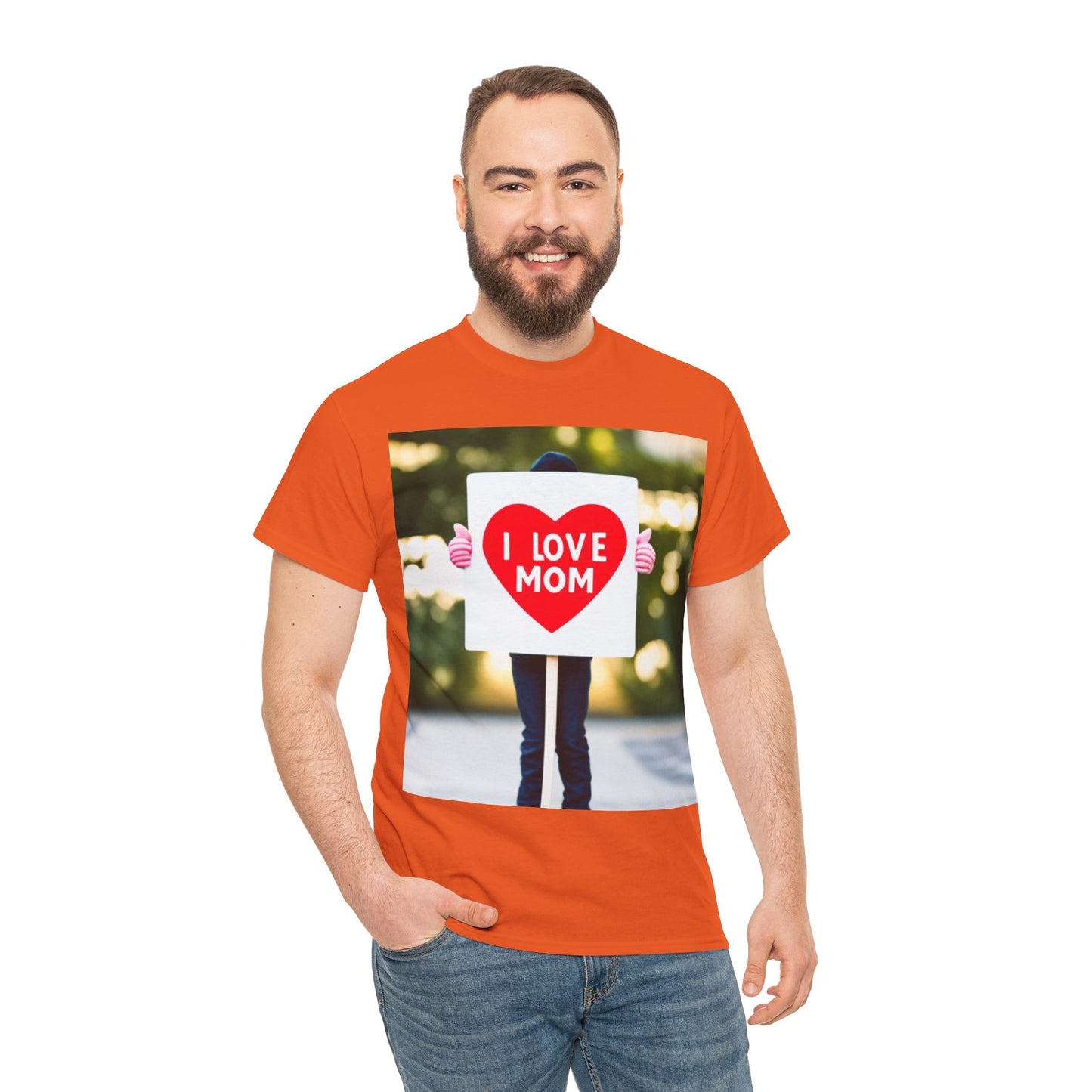 Love Joy Unisex I Love Mom Heavy Cotton Tee