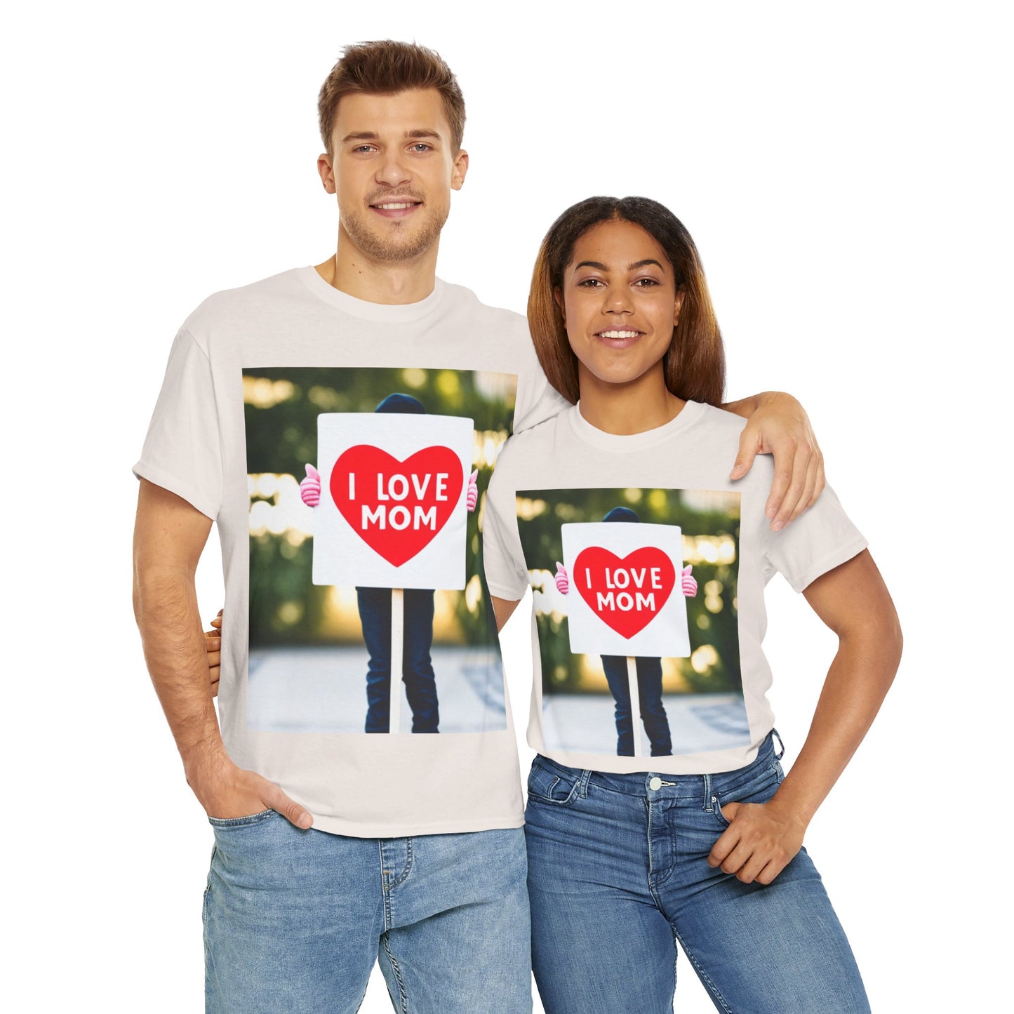 Love Joy Unisex I Love Mom Heavy Cotton Tee