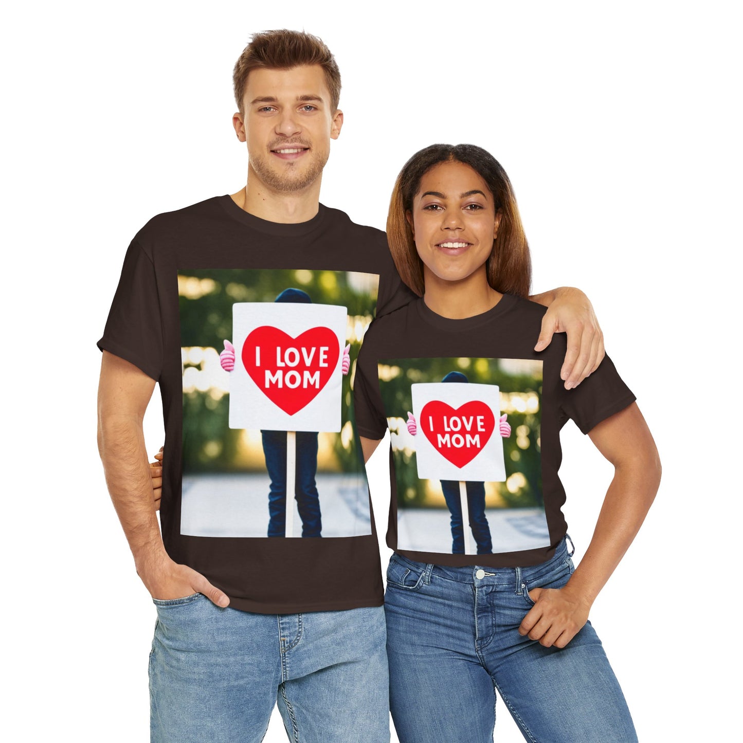 Love Joy Unisex I Love Mom Heavy Cotton Tee