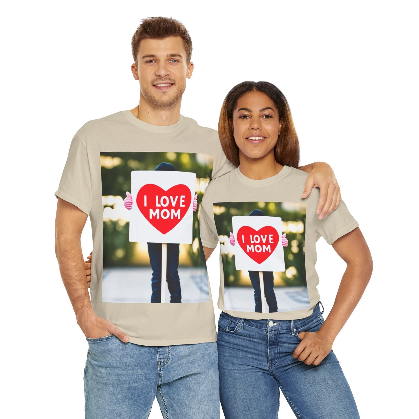 Love Joy Unisex I Love Mom Heavy Cotton Tee