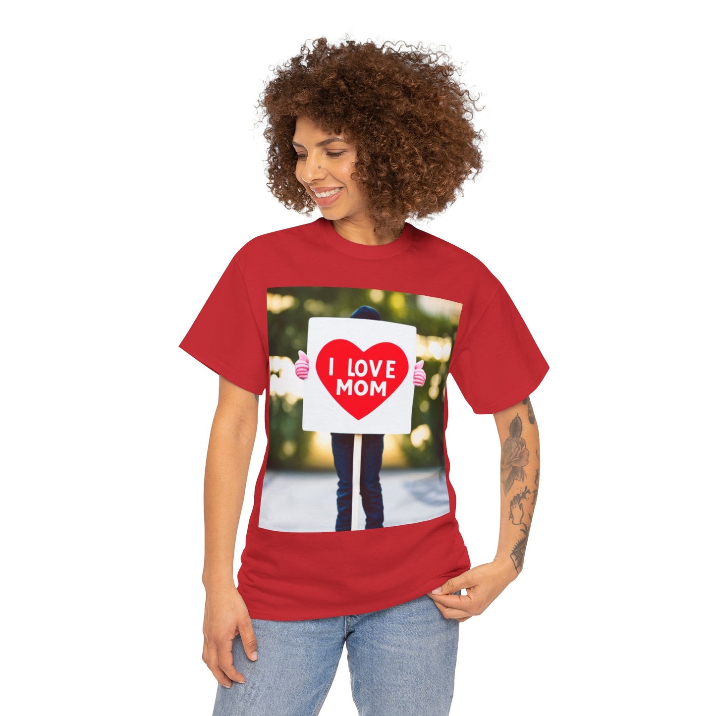 Love Joy Unisex I Love Mom Heavy Cotton Tee