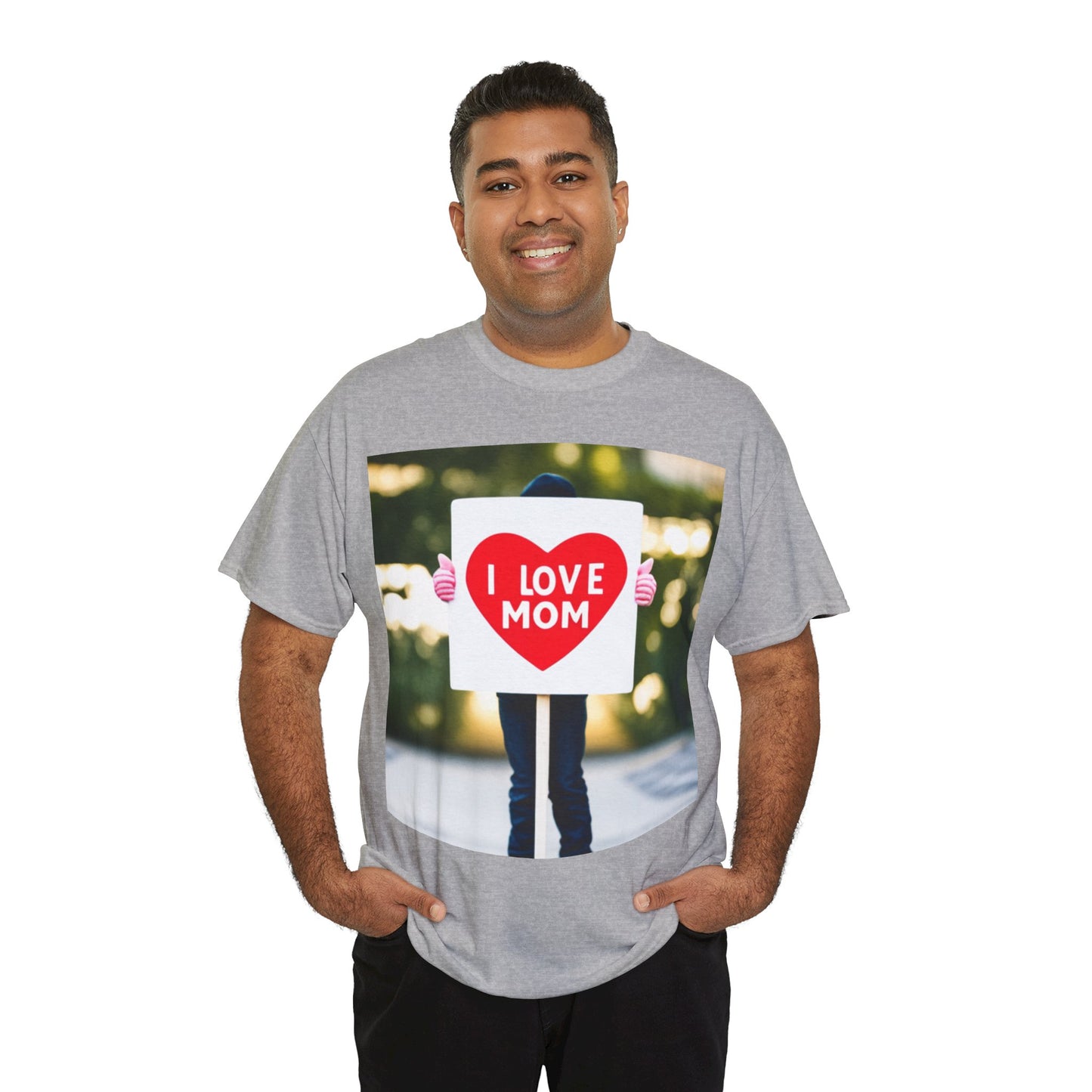 Love Joy Unisex I Love Mom Heavy Cotton Tee