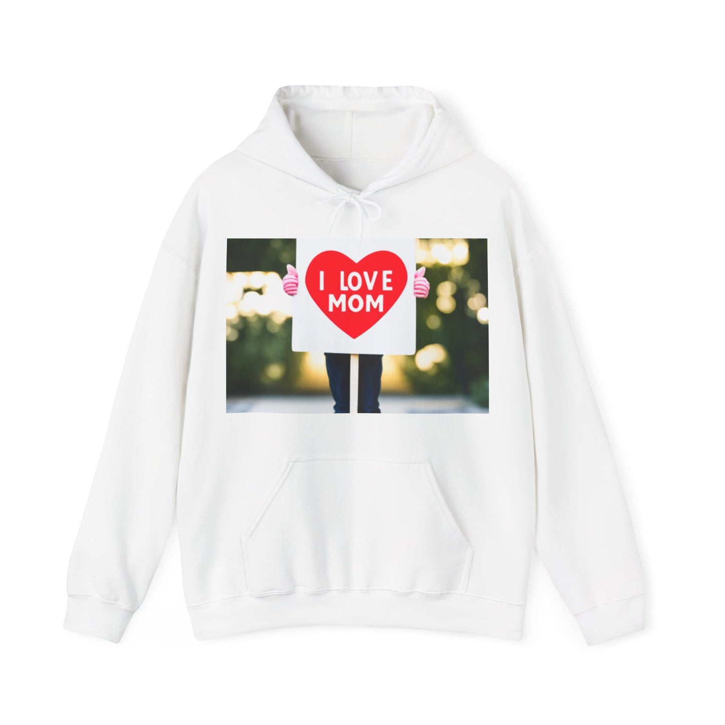 Love Joy Unisex I Love Mom Heavy Blend™ Hooded Sweatshirt