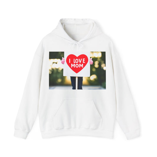 Love Joy Unisex I Love Mom Heavy Blend™ Hooded Sweatshirt