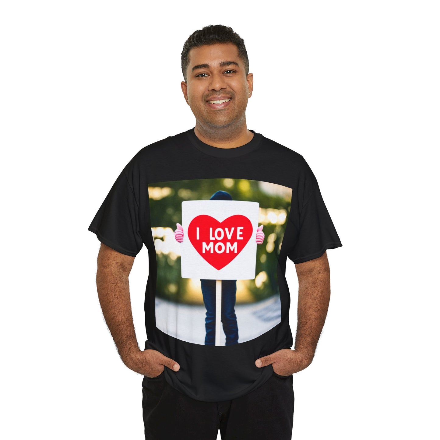 Love Joy Unisex I Love Mom Heavy Cotton Tee