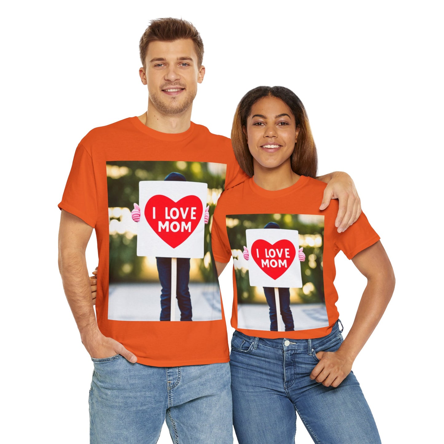 Love Joy Unisex I Love Mom Heavy Cotton Tee