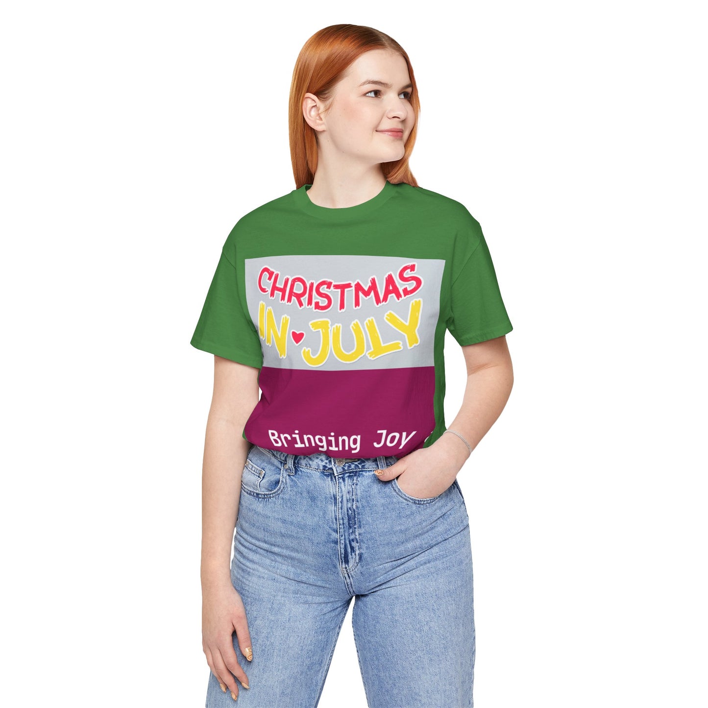 Love Joy Bestseller Unisex Christmas In July Jersey Short Sleeve Tee