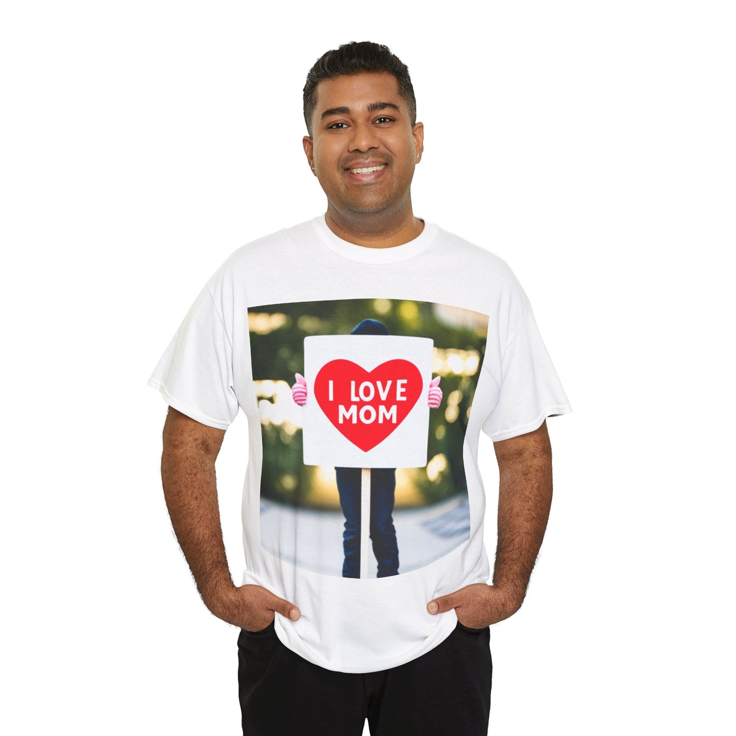 Love Joy Unisex I Love Mom Heavy Cotton Tee