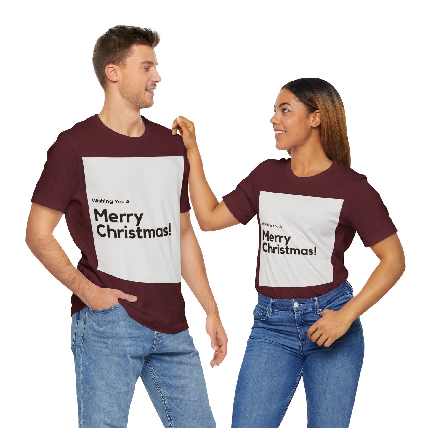 Love Joy Bestseller Unisex Merry Christmas Jersey Short Sleeve Tee