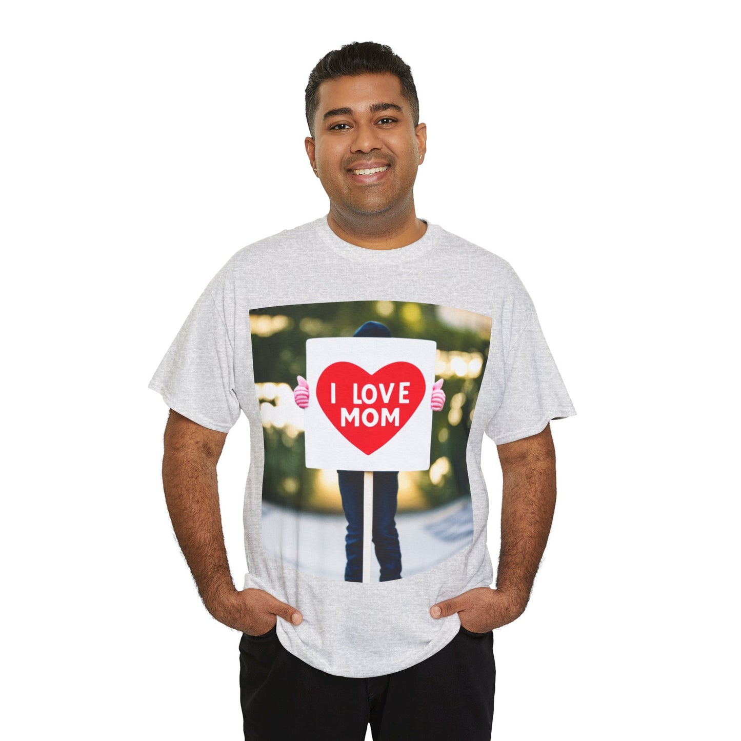 Love Joy Unisex I Love Mom Heavy Cotton Tee