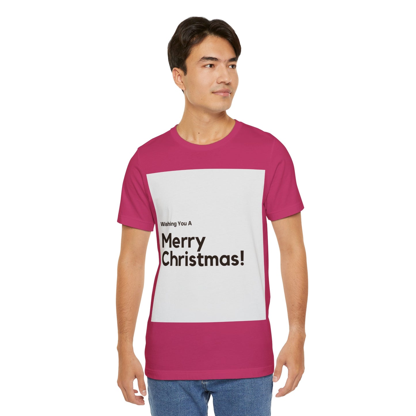 Love Joy Bestseller Unisex Merry Christmas Jersey Short Sleeve Tee