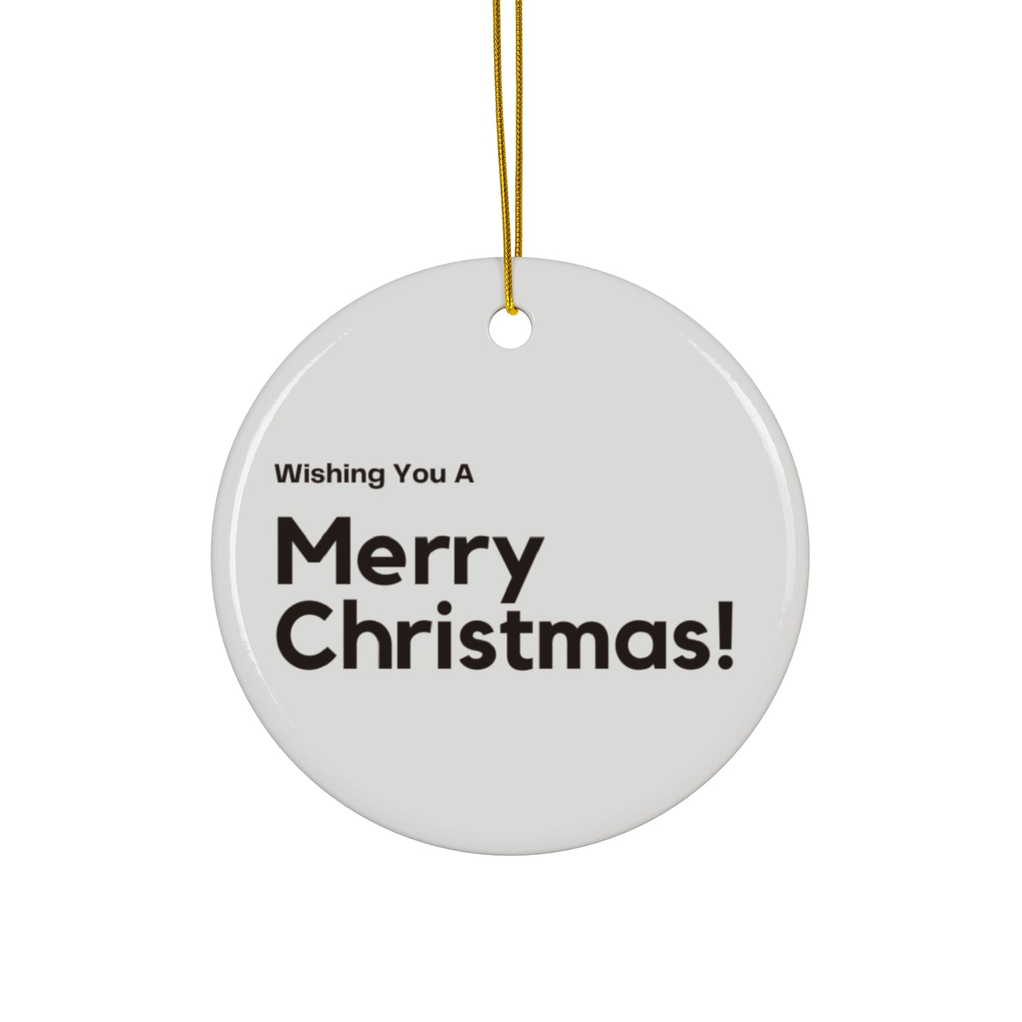 Love Joy Merry Christmas Ceramic Ornament, 4 Shapes