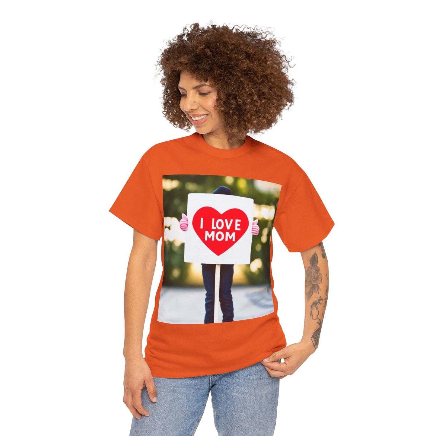 Love Joy Unisex I Love Mom Heavy Cotton Tee