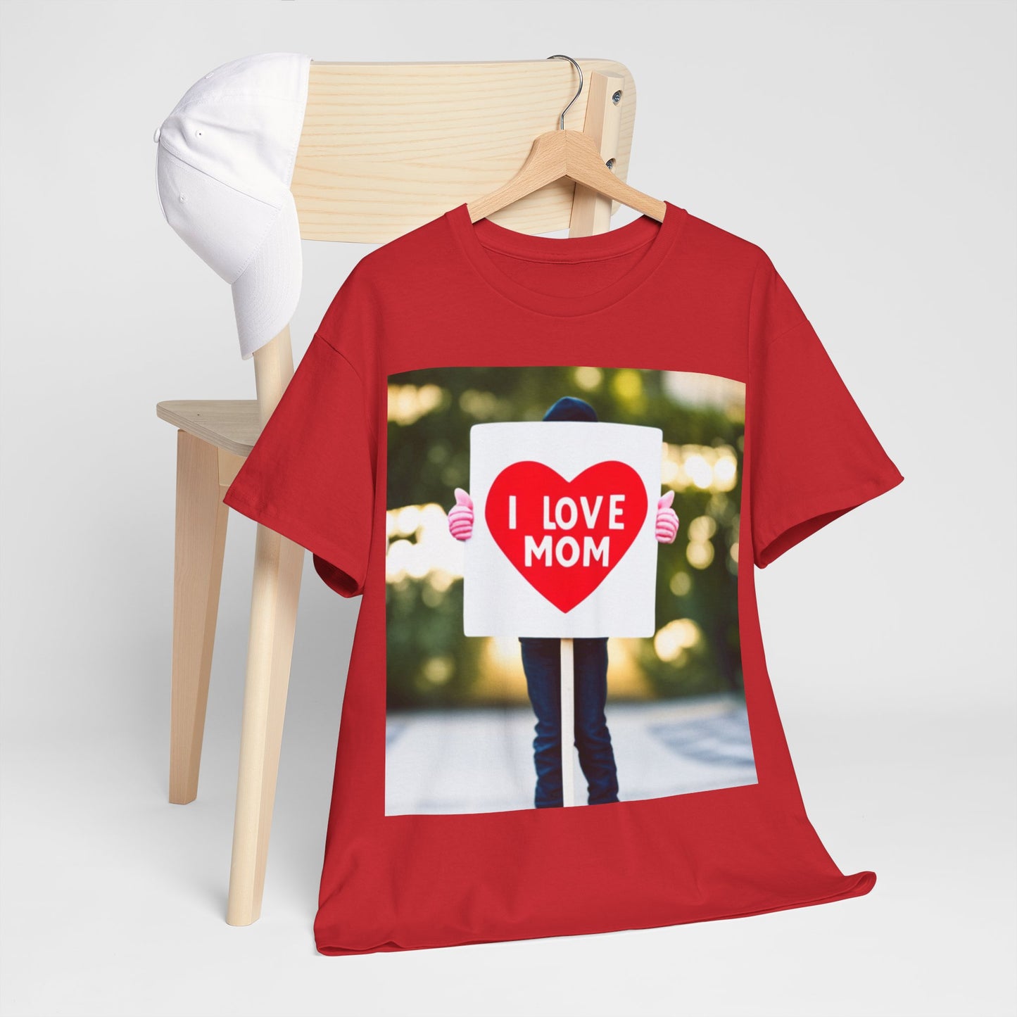 Love Joy Unisex I Love Mom Heavy Cotton Tee