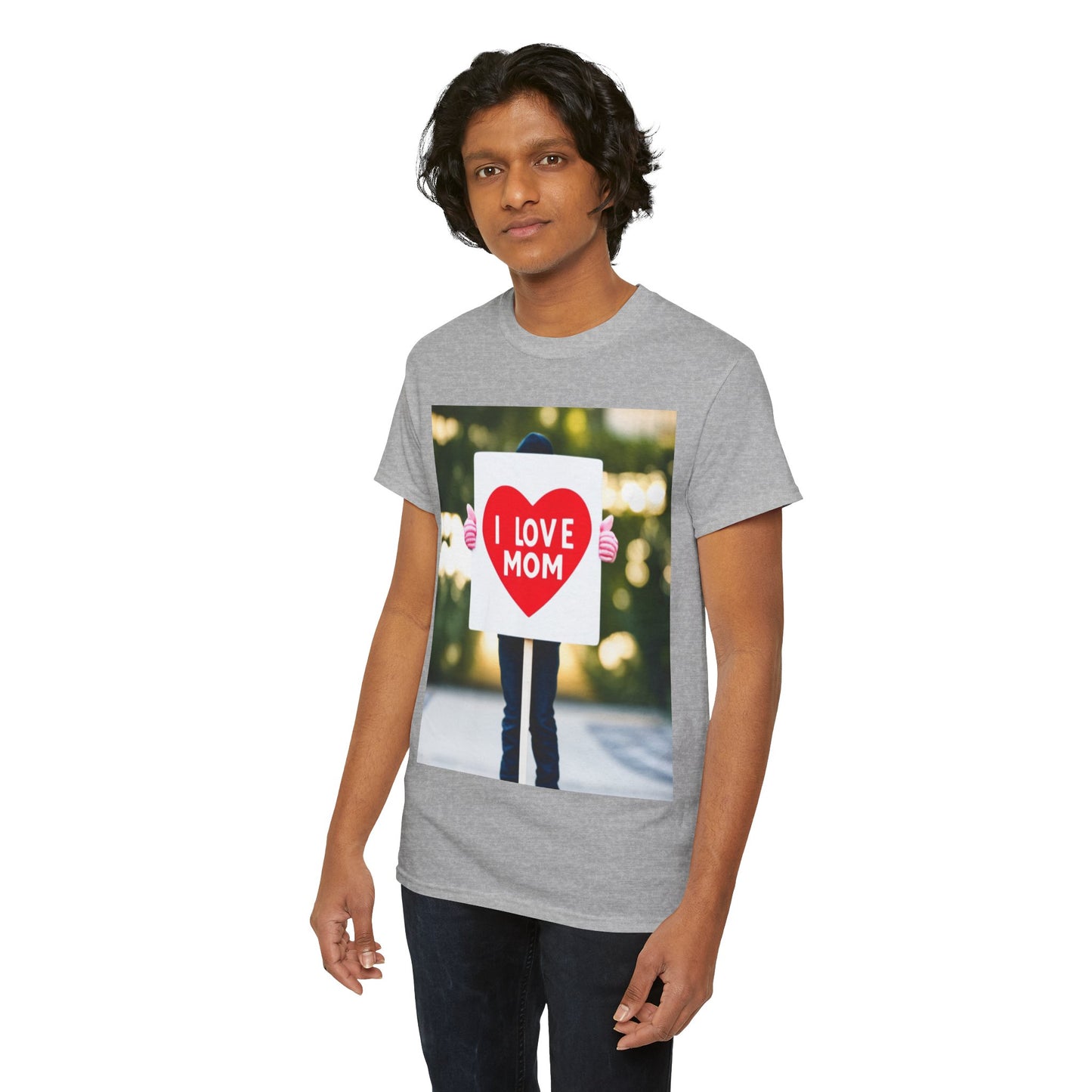 Love Joy Unisex I Love Mom Heavy Cotton Tee