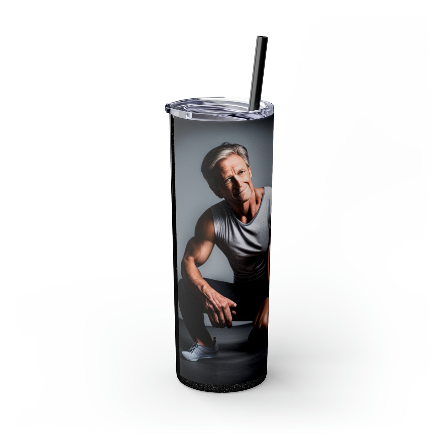 Love Joy Skinny Tumbler with Straw, 20oz