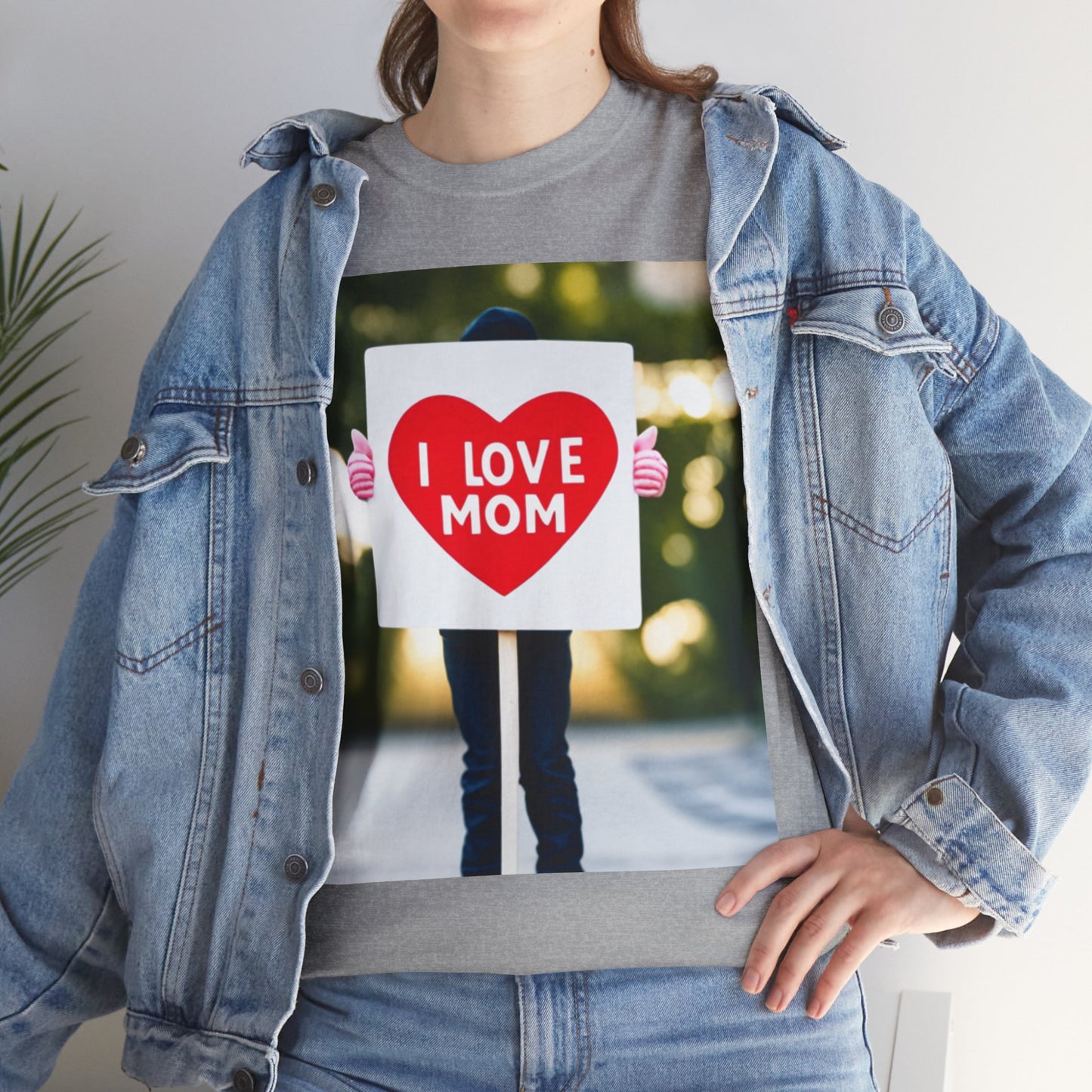 Love Joy Unisex I Love Mom Heavy Cotton Tee