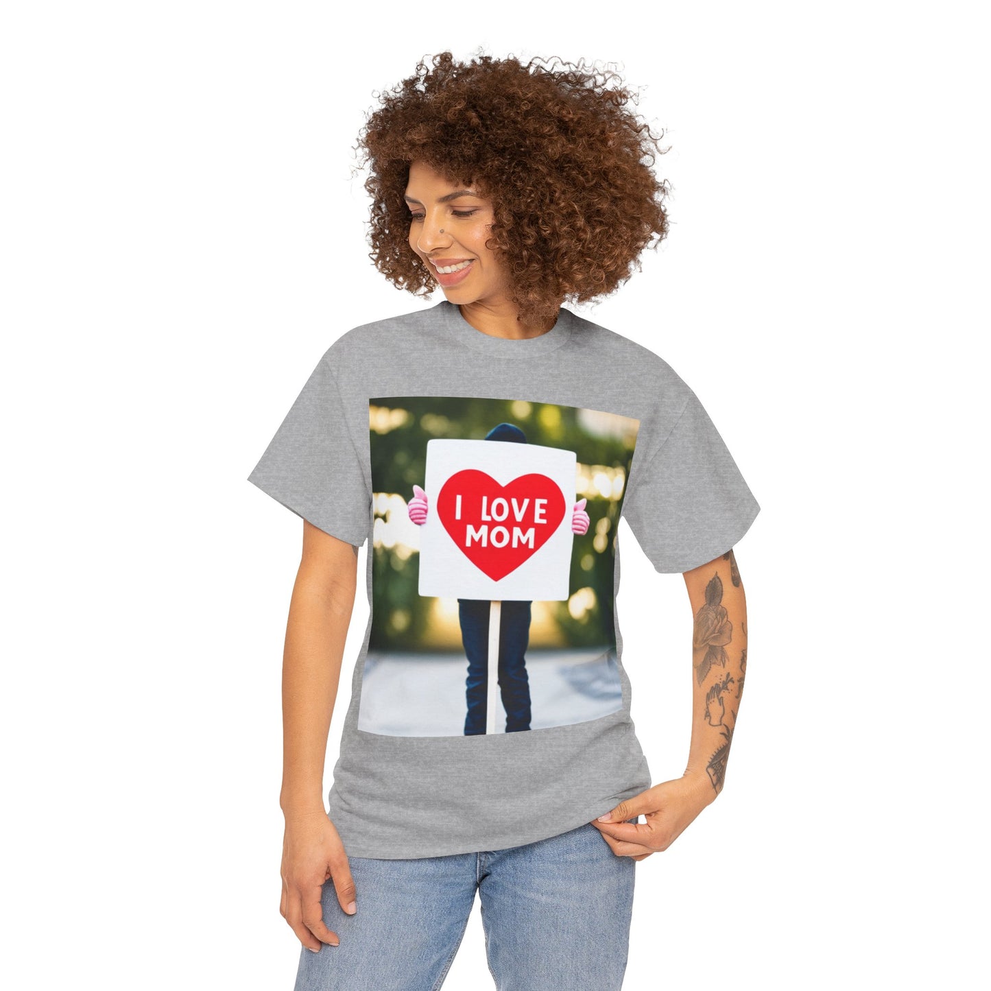 Love Joy Unisex I Love Mom Heavy Cotton Tee