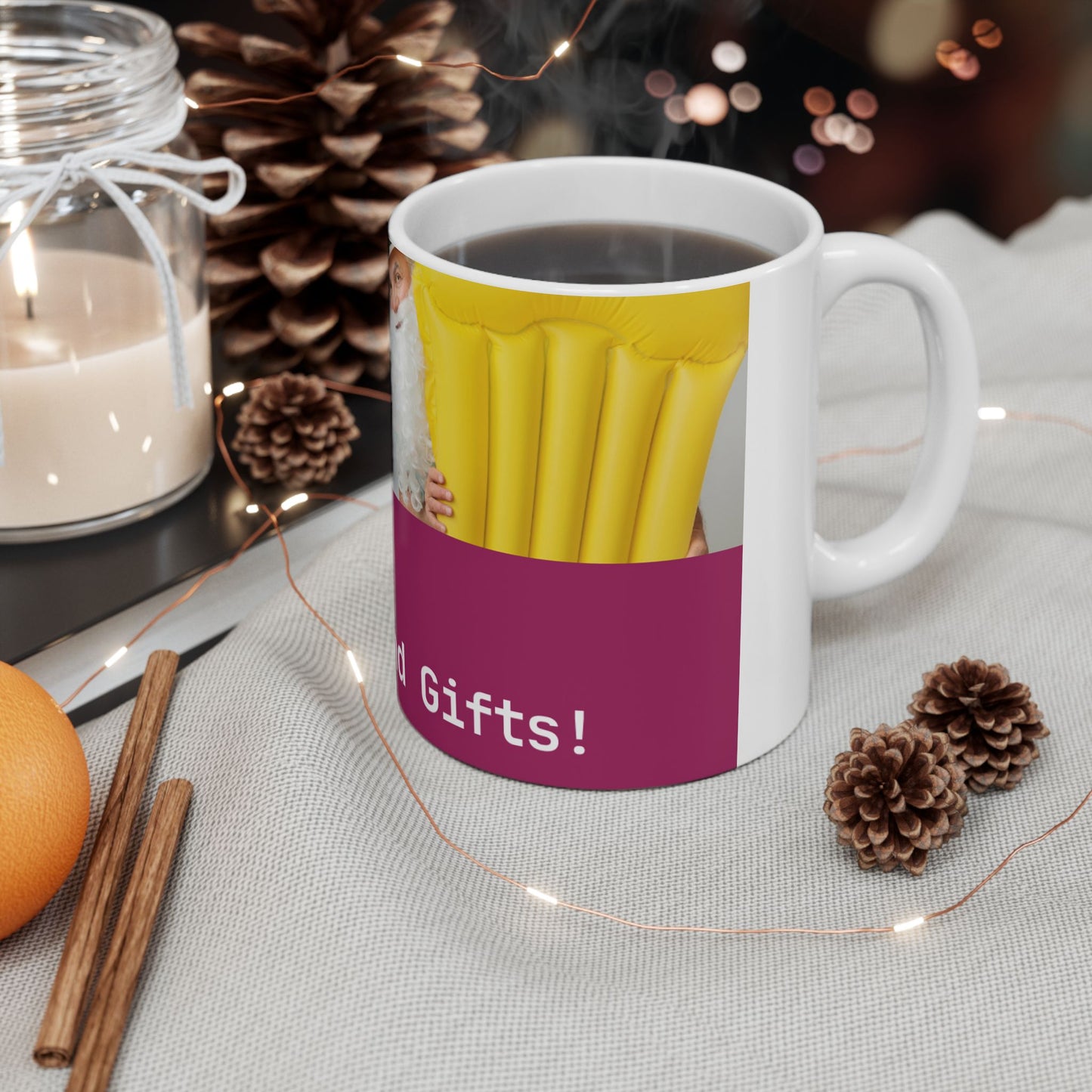 Love Joy Bestseller Christmas In July Ceramic Mug, (11oz, 15oz)