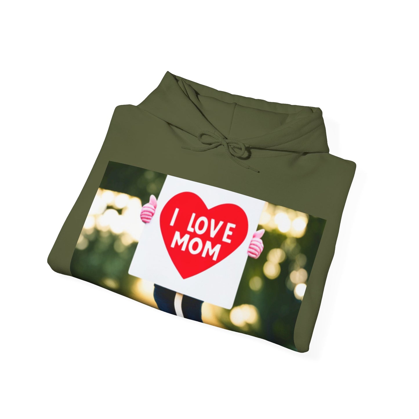 Love Joy Unisex I Love Mom Heavy Blend™ Hooded Sweatshirt