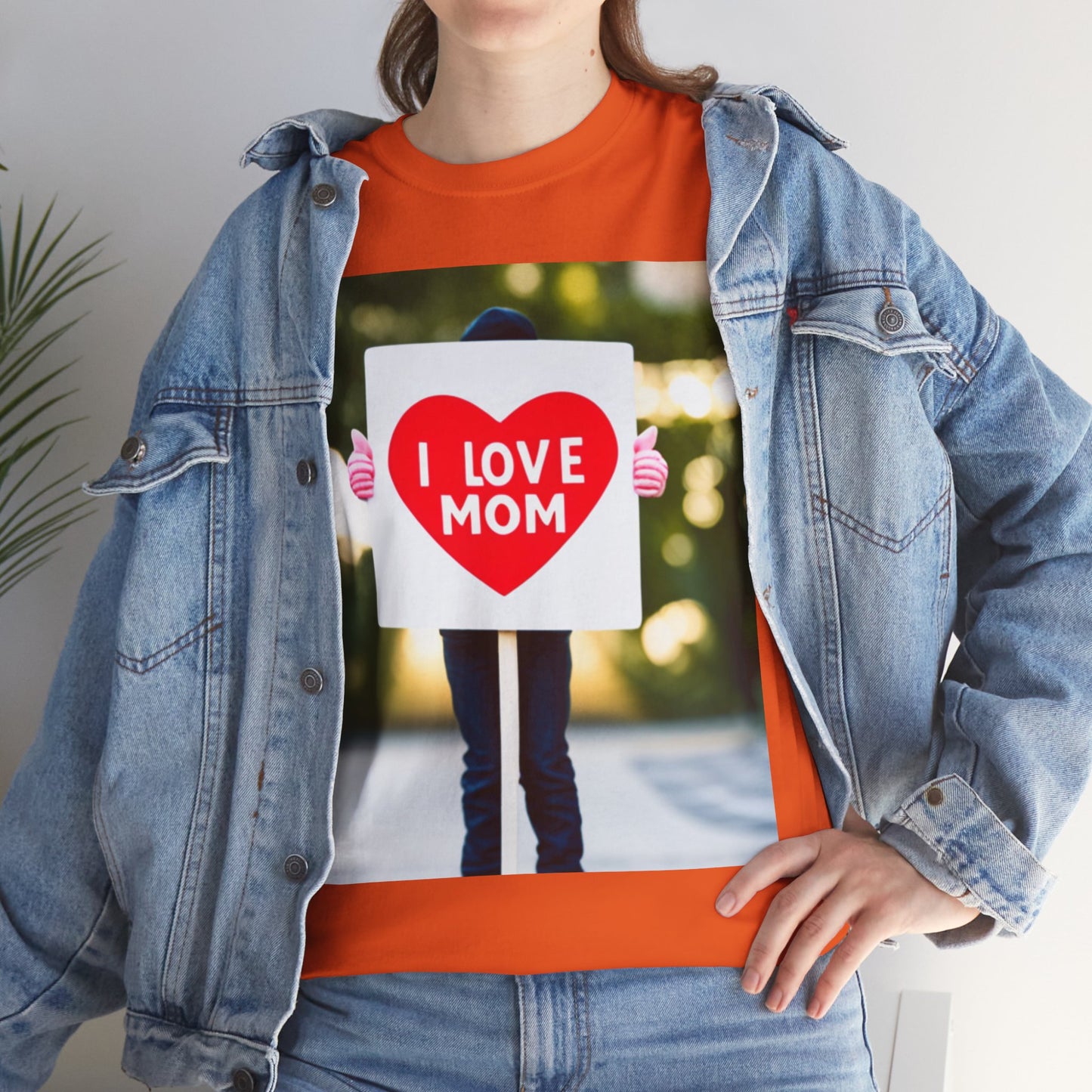 Love Joy Unisex I Love Mom Heavy Cotton Tee