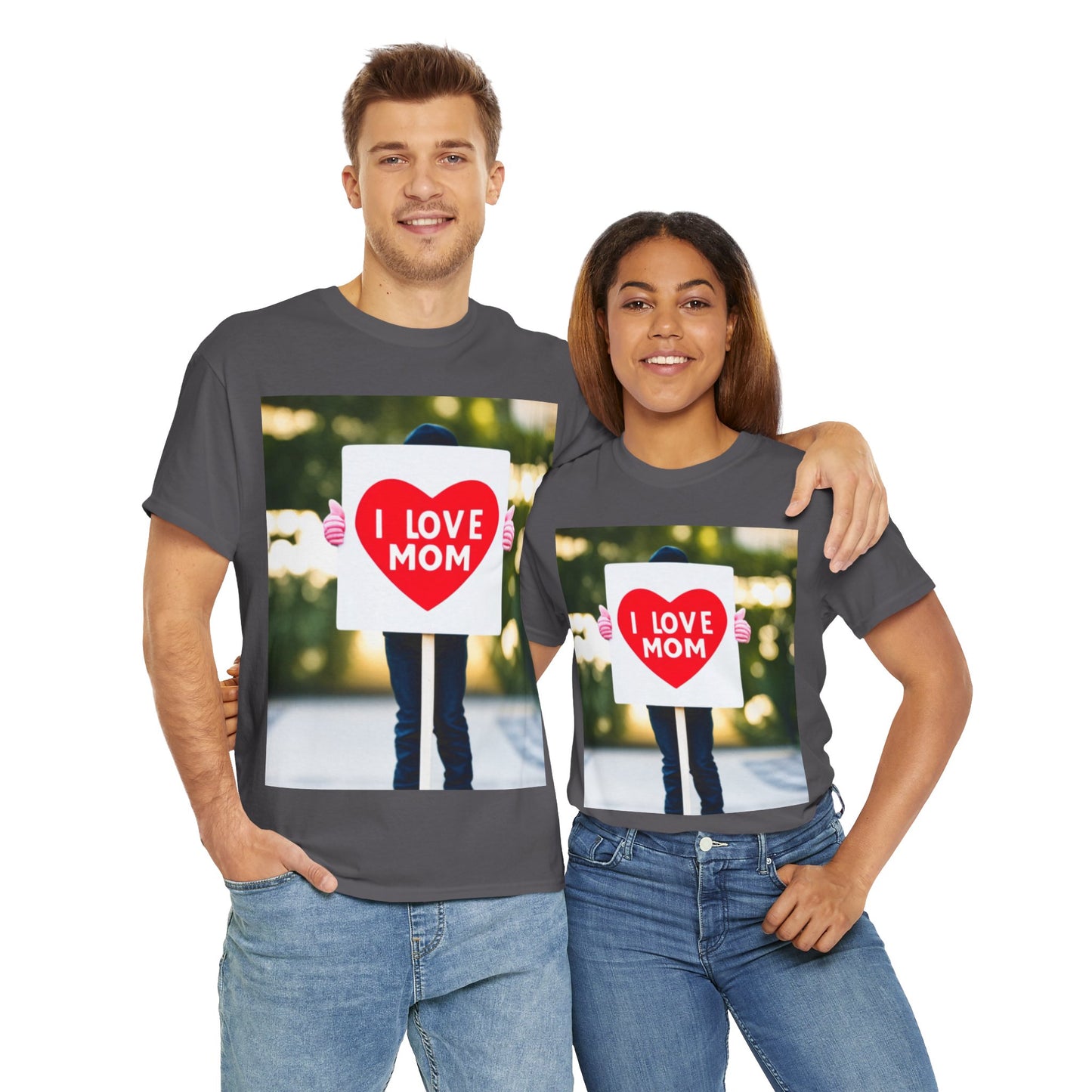 Love Joy Unisex I Love Mom Heavy Cotton Tee