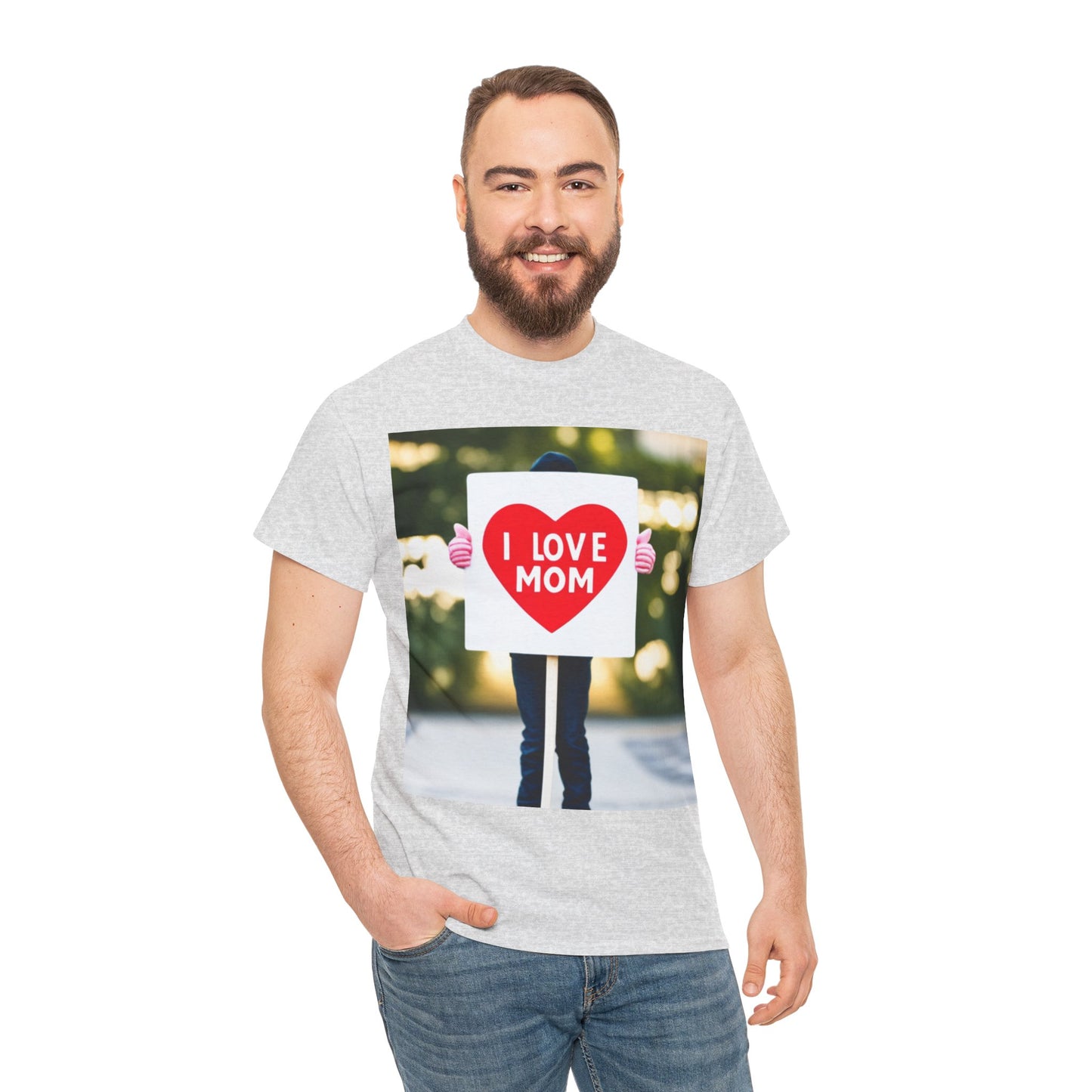 Love Joy Unisex I Love Mom Heavy Cotton Tee