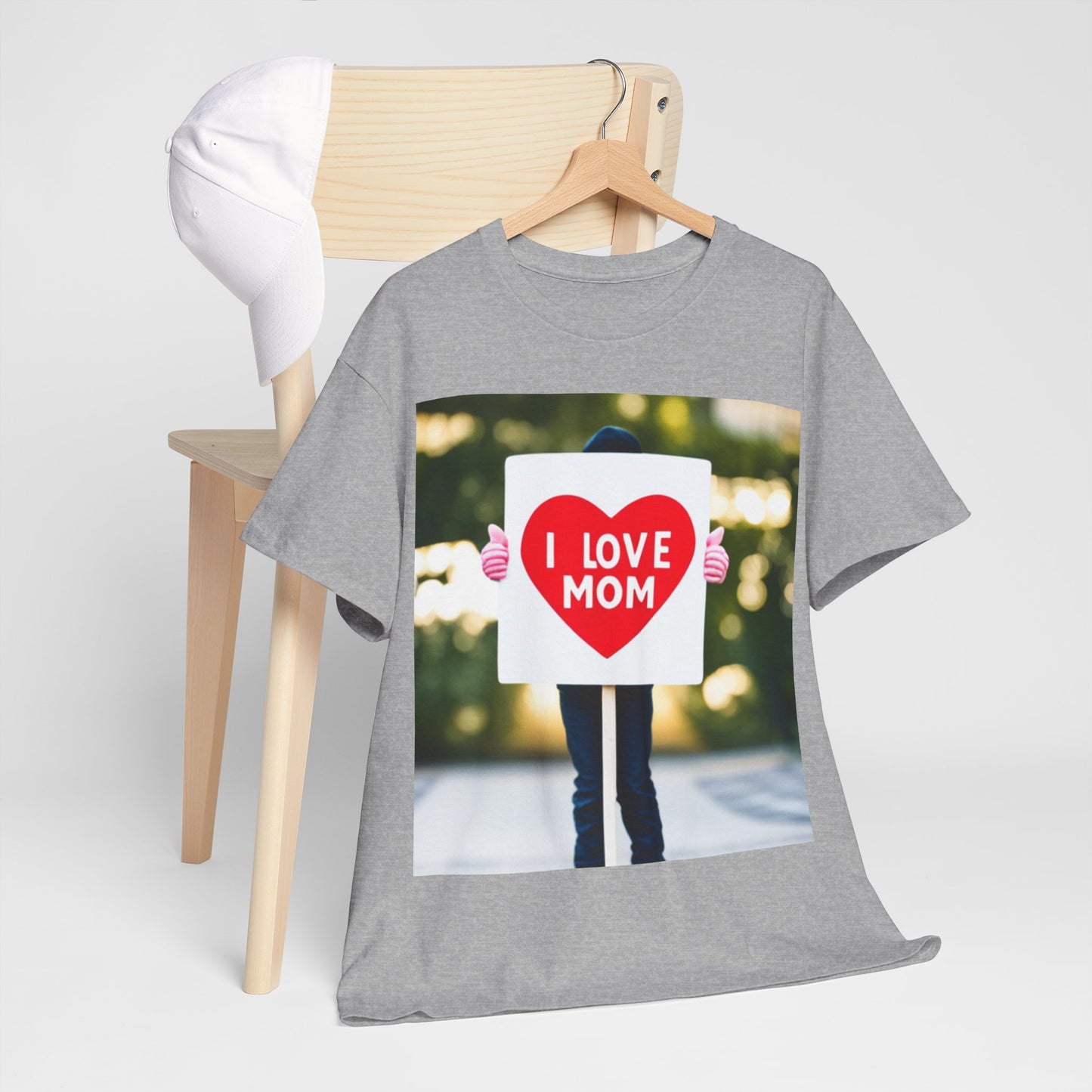 Love Joy Unisex I Love Mom Heavy Cotton Tee