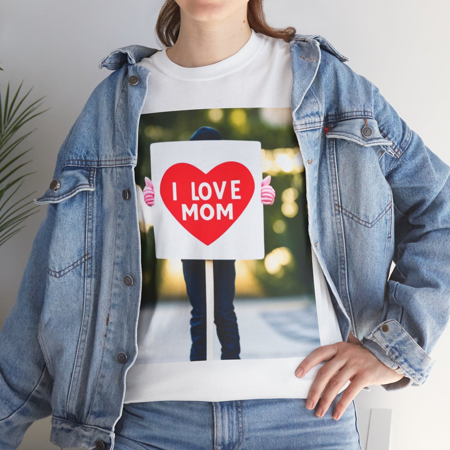 Love Joy Unisex I Love Mom Heavy Cotton Tee