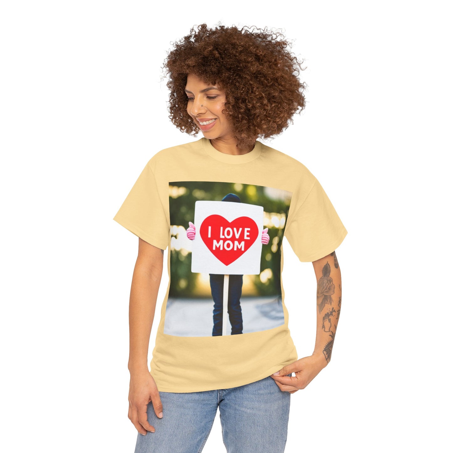 Love Joy Unisex I Love Mom Heavy Cotton Tee