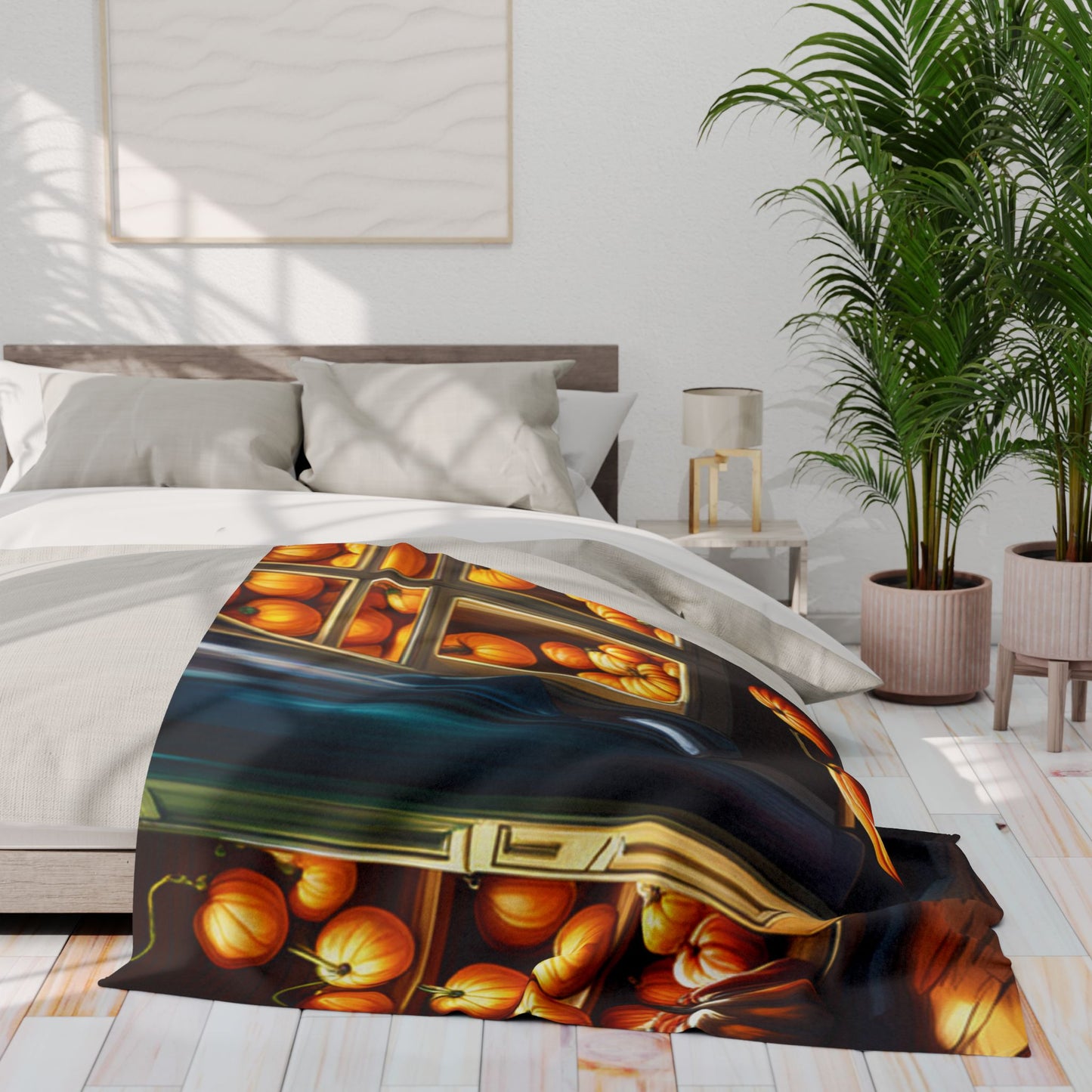 Love Joy Pumpkin Loves Arctic Fleece Blanket