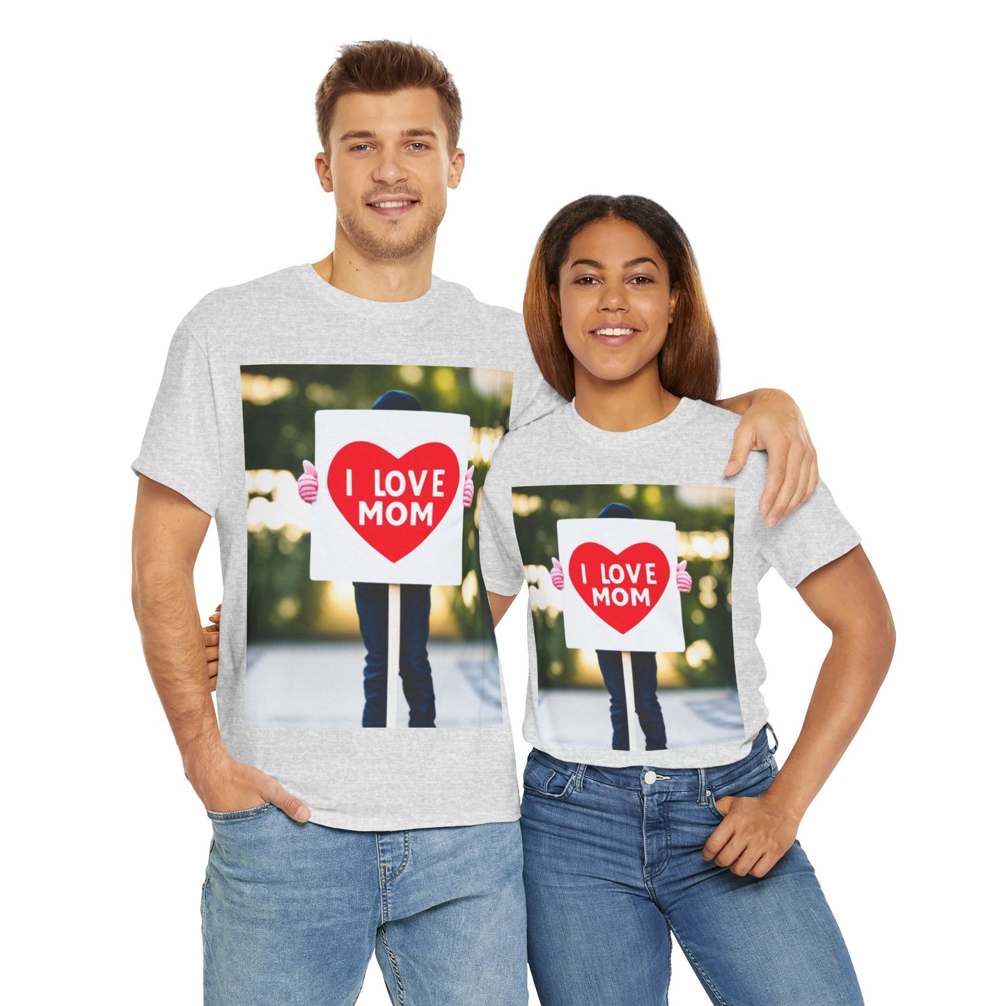 Love Joy Unisex I Love Mom Heavy Cotton Tee