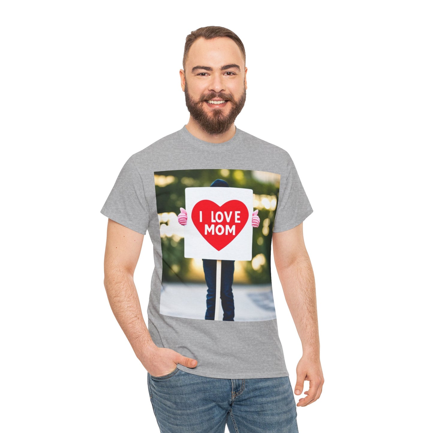 Love Joy Unisex I Love Mom Heavy Cotton Tee