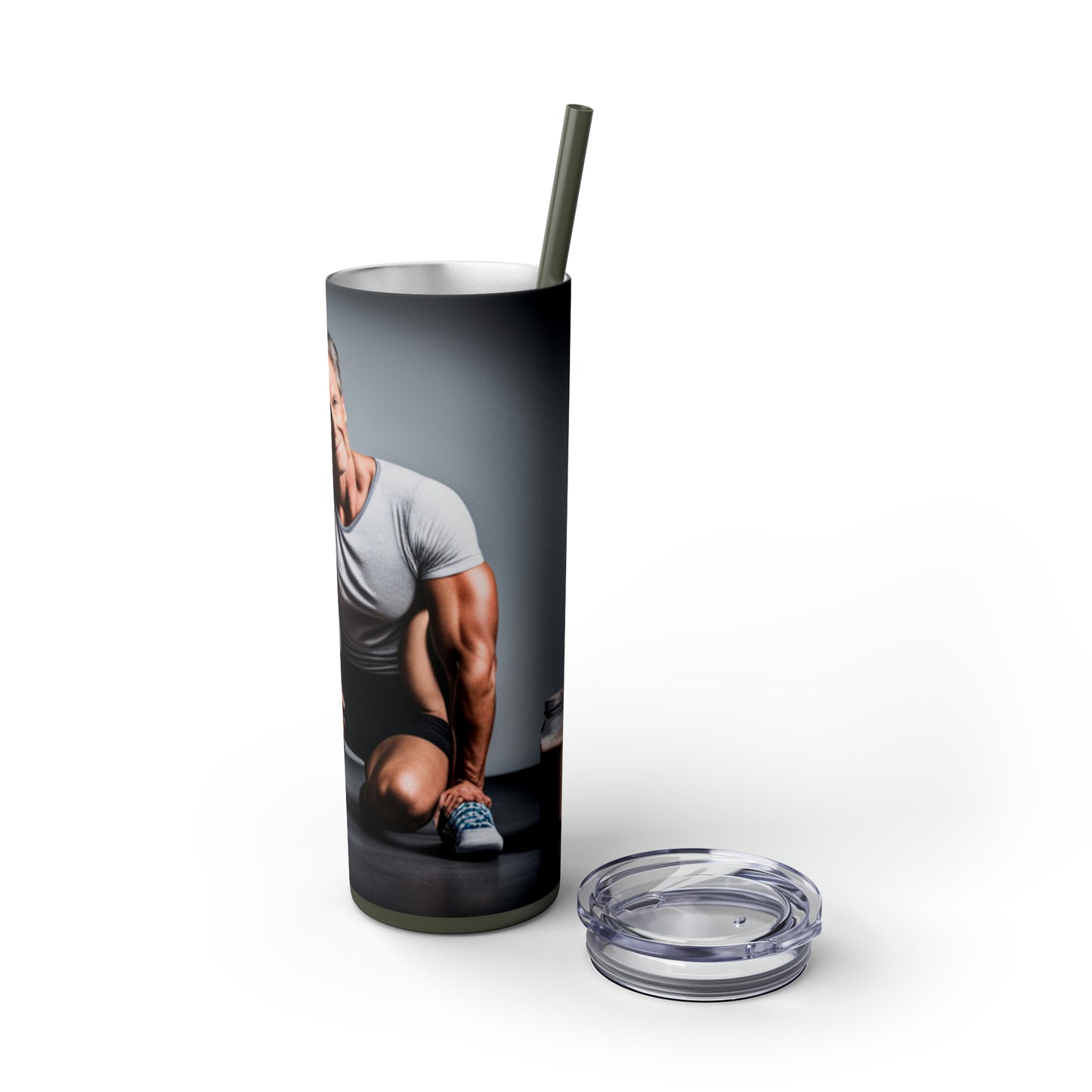 Love Joy Skinny Tumbler with Straw, 20oz