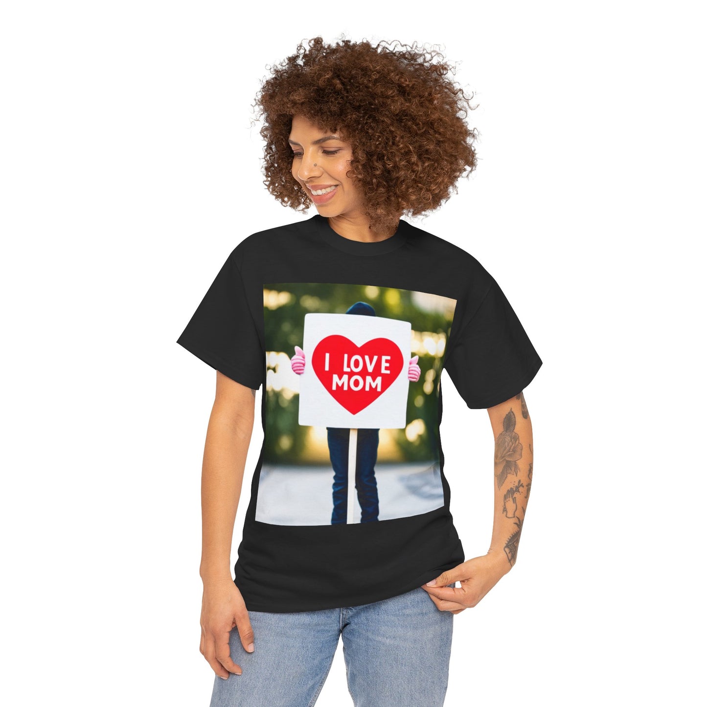 Love Joy Unisex I Love Mom Heavy Cotton Tee