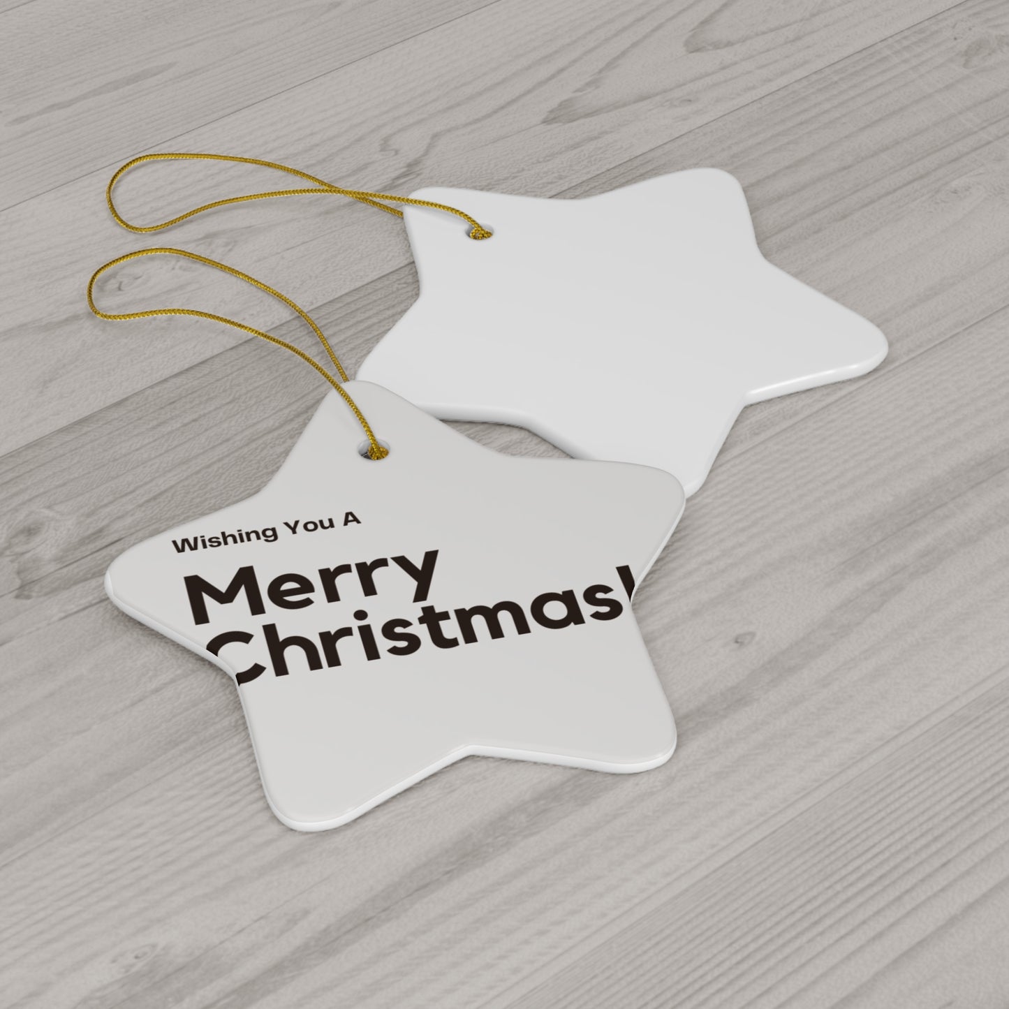 Love Joy Merry Christmas Ceramic Ornament, 4 Shapes