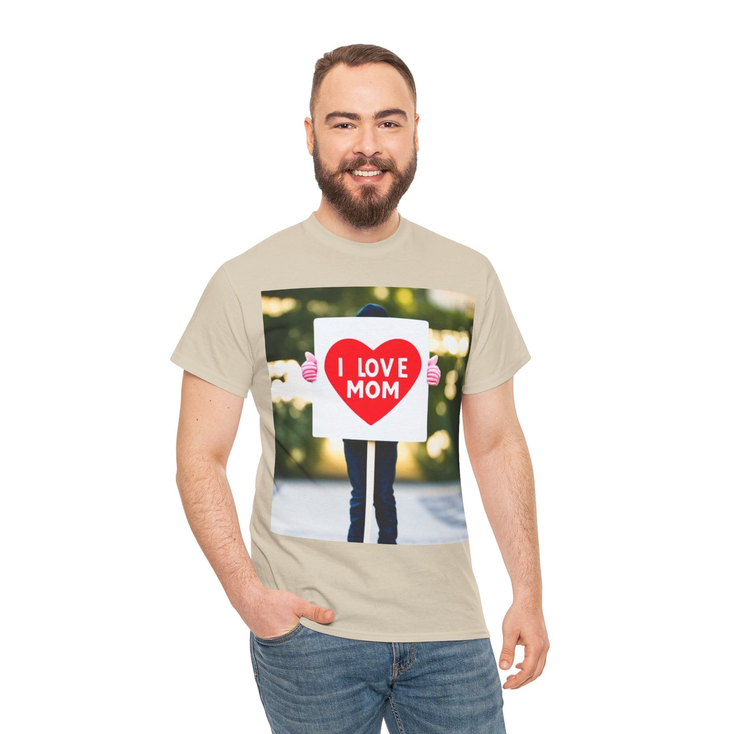 Love Joy Unisex I Love Mom Heavy Cotton Tee