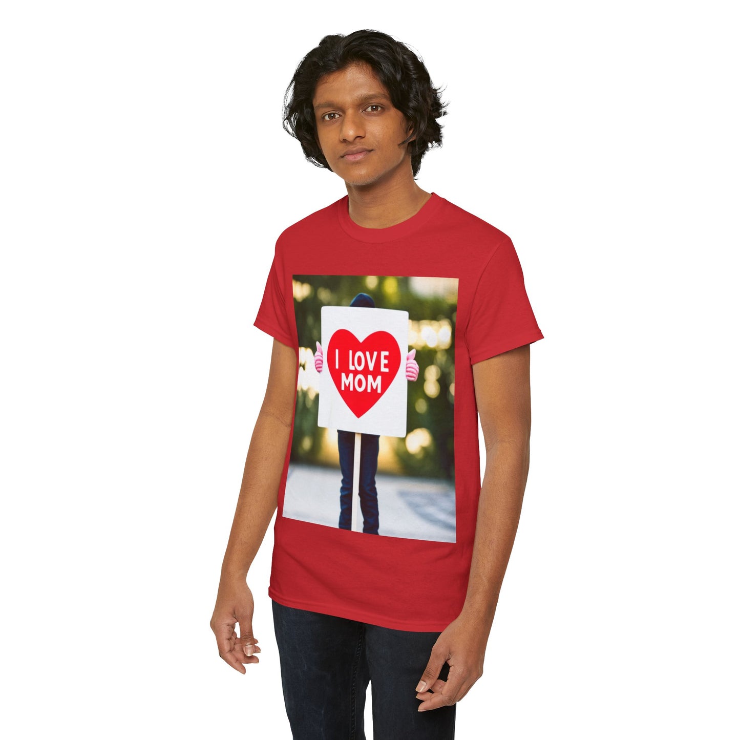 Love Joy Unisex I Love Mom Heavy Cotton Tee