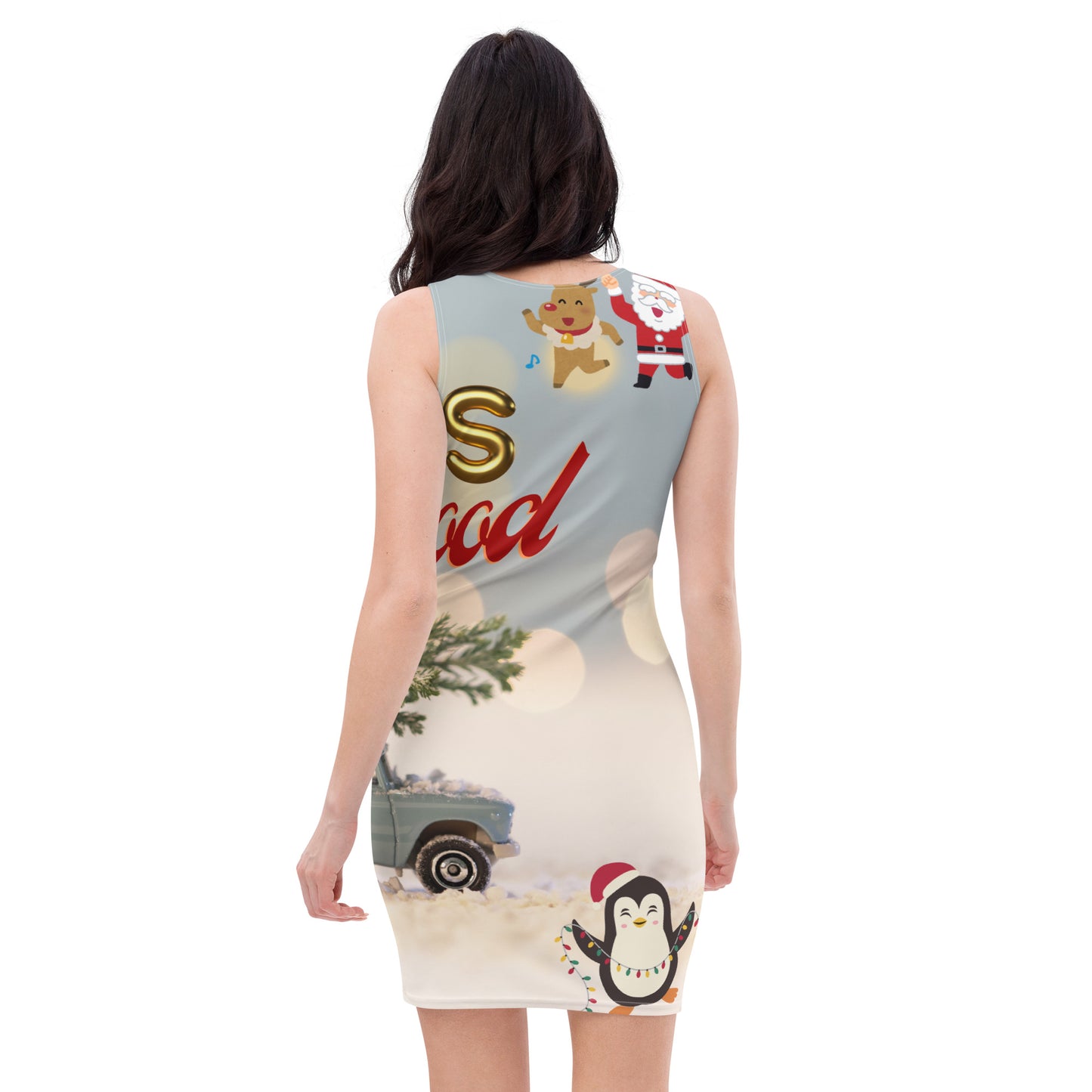 Love Joy All Over Print Xmas Mood Bodycon Dress