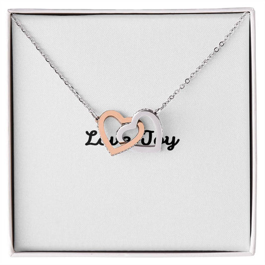 Love Joy Interlocking Hearts Necklace