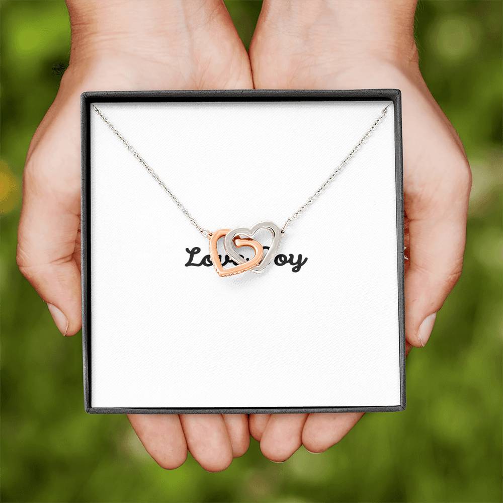 Love Joy Interlocking Hearts Necklace