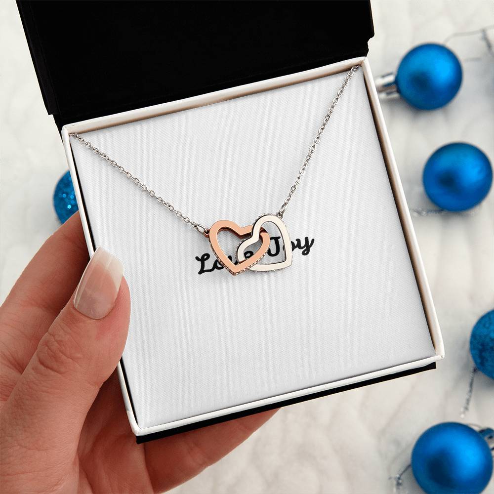 Love Joy Interlocking Hearts Necklace