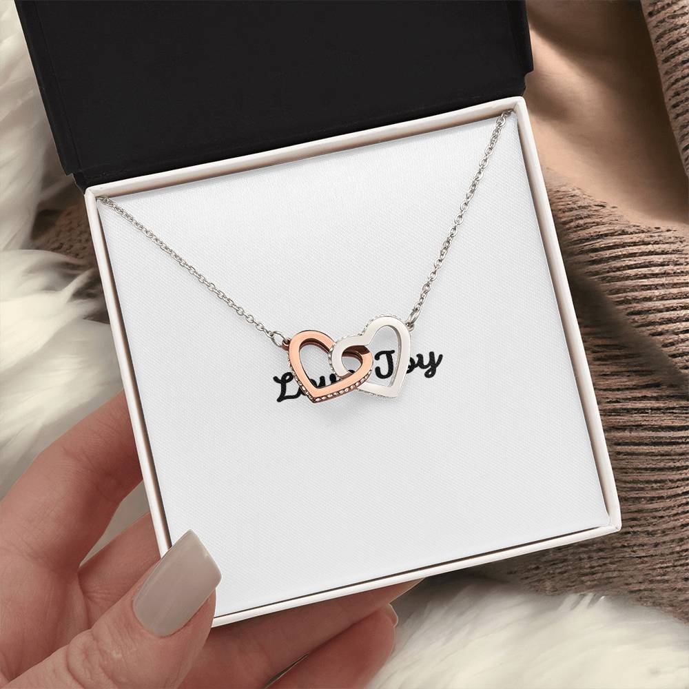 Love Joy Interlocking Hearts Necklace