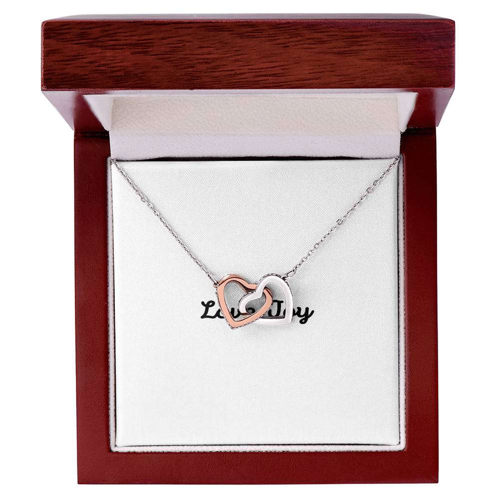 Love Joy Interlocking Hearts Necklace