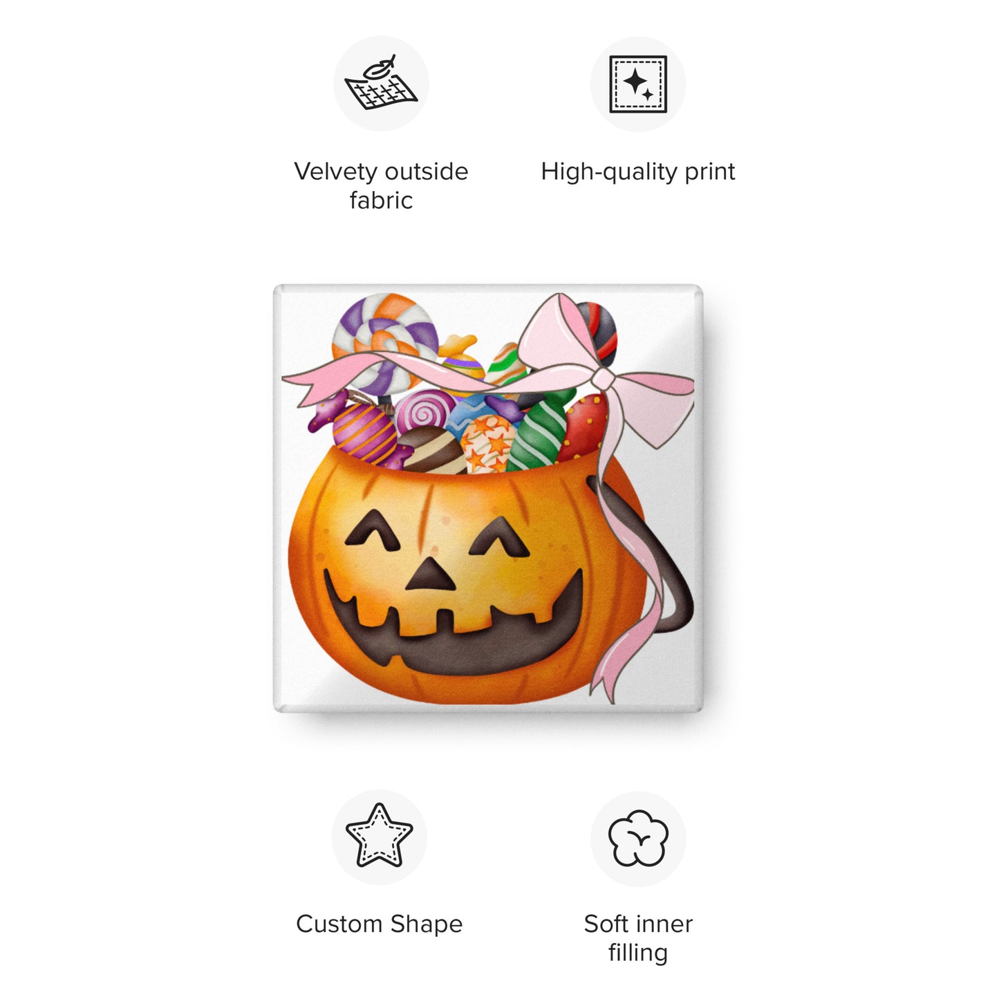 Love Joy Sweet Halloween Custom-Shaped Pillow