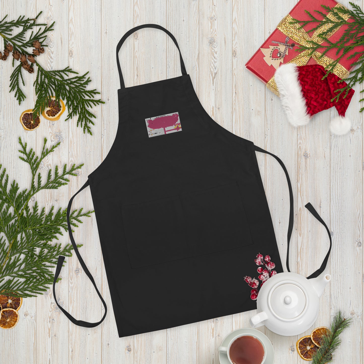 Love Joy Stay Groovy Embroidered Apron